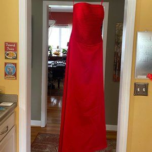 Red Strapless Prom/Pageant Dress (Medium)